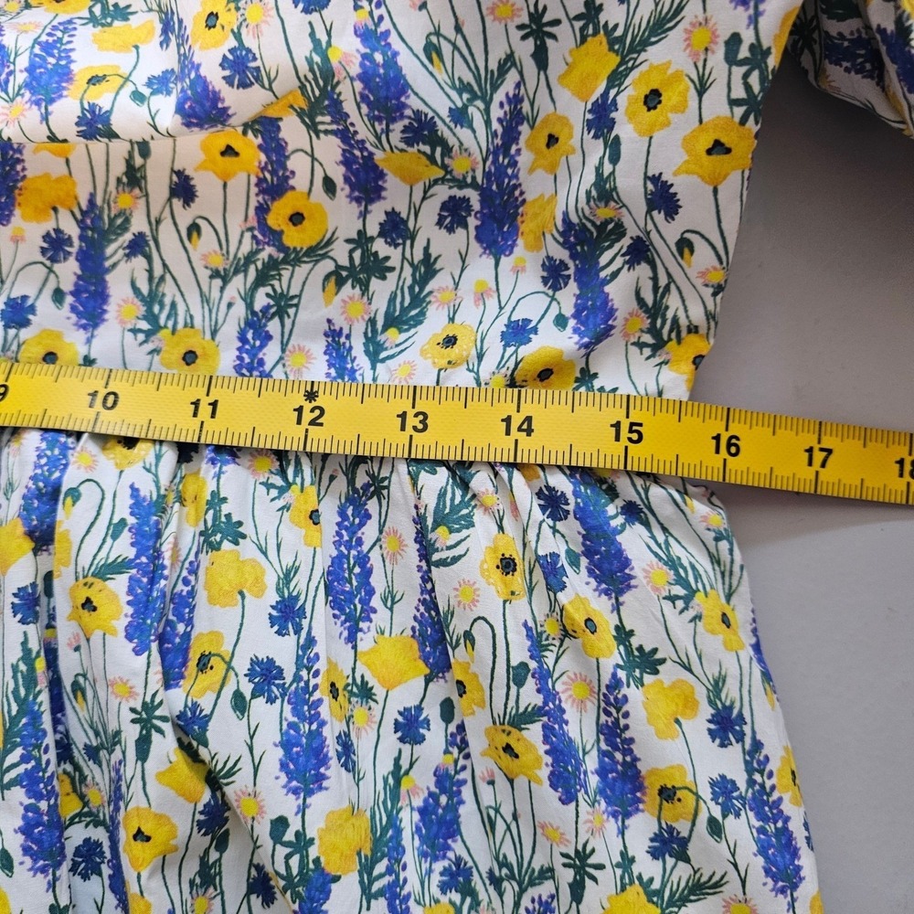 Hyacinth House XL Nicole‎ Floral Maxi Dress Puff Sleeve Open Back Tuckernuck - Picture 9 of 11